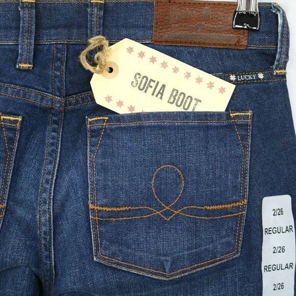 Lucky Brand Sofia Boot Jeans‎ Stretch Dark 2 26 Regular - Picture 9 of 9